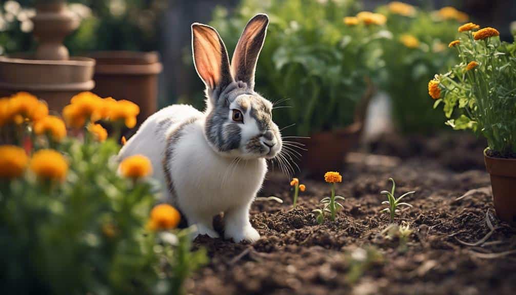 keep rabbits out naturally