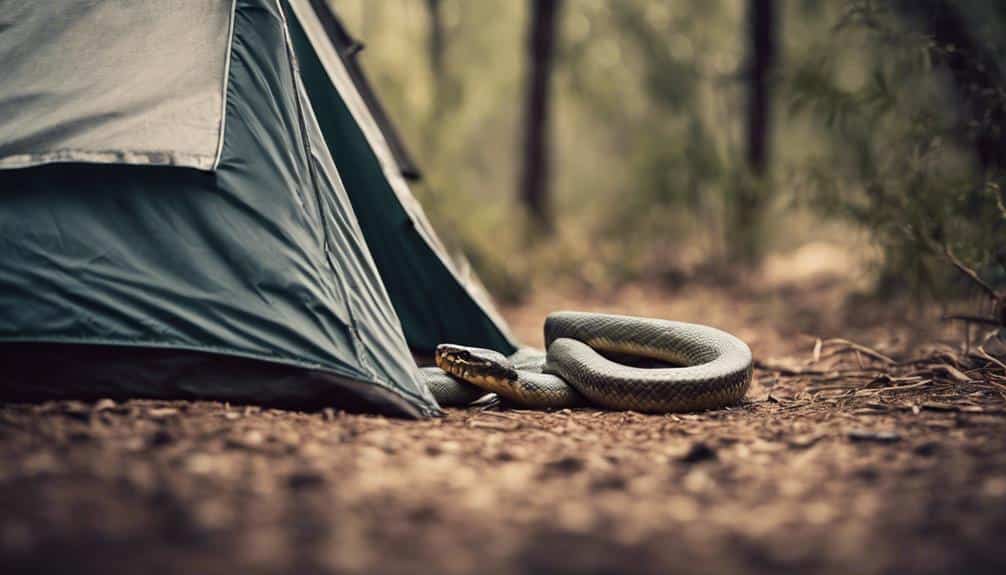 protecting your tent from snakes