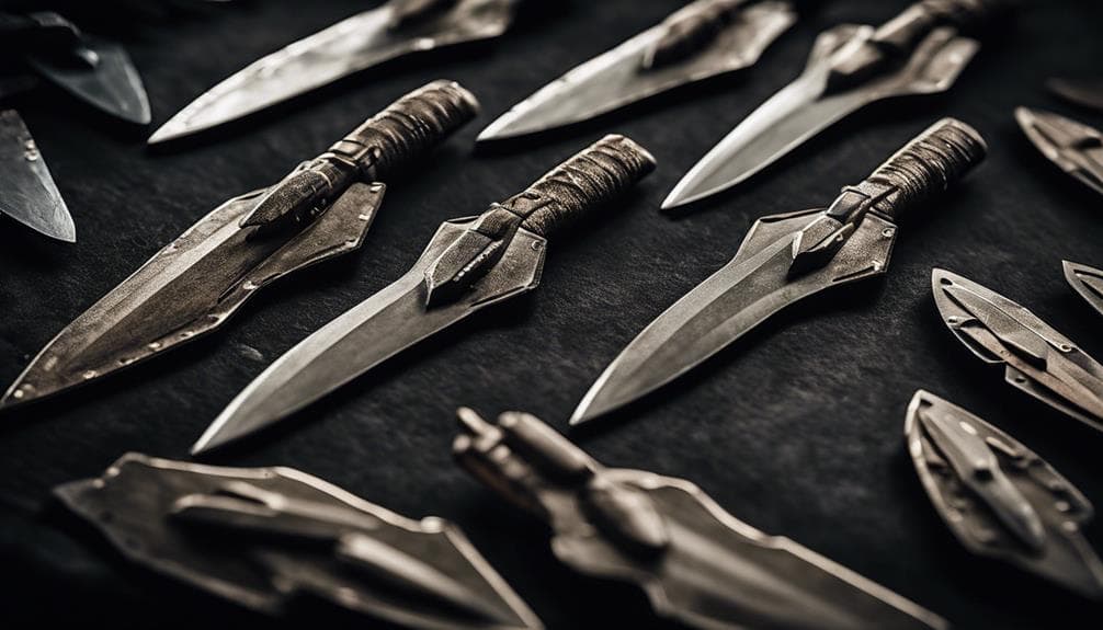 tactical throwing knives list